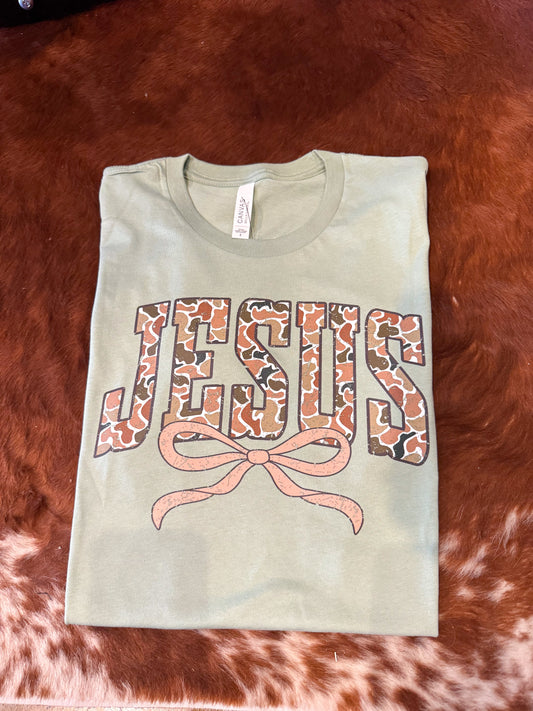 Camo Jesus Tee