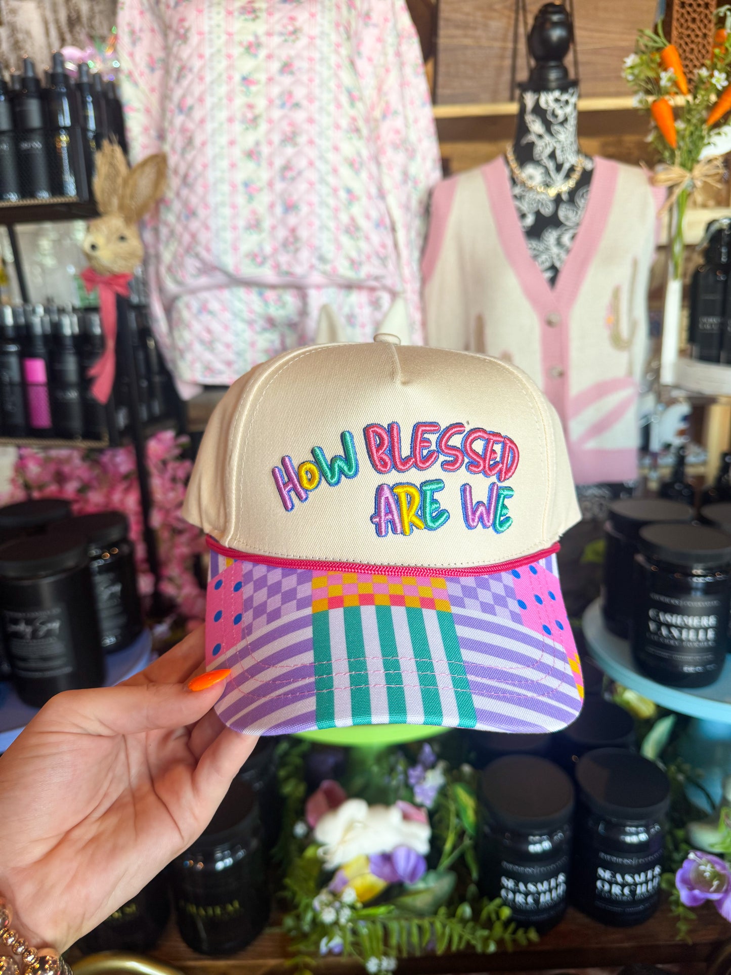 grateful & blessed hat