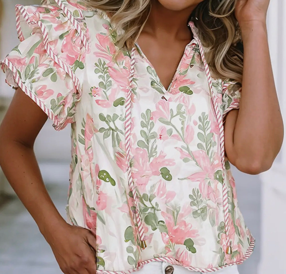 Olive Blush top