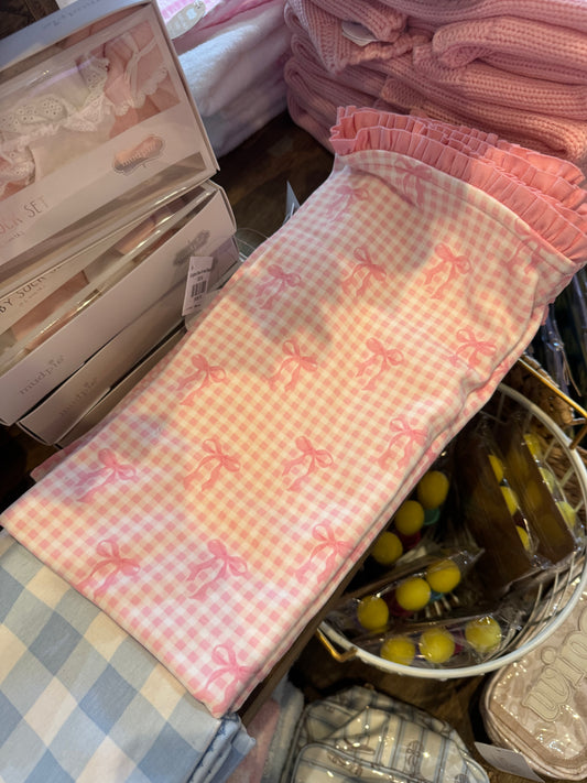 Toile Bow Arrival Blanket