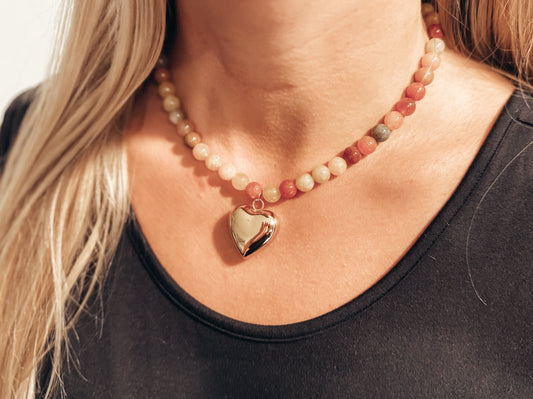 Fall stone necklace