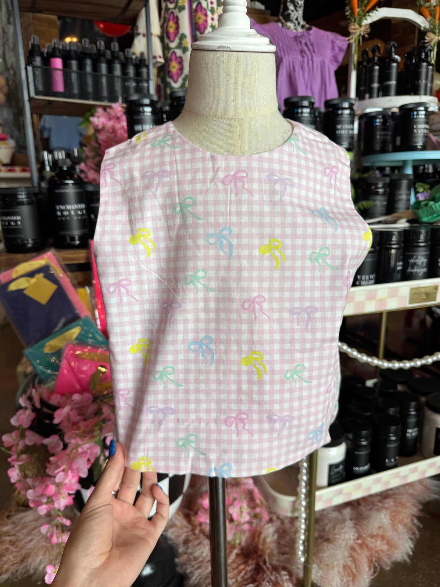 Gingham Bow Bloomer Set