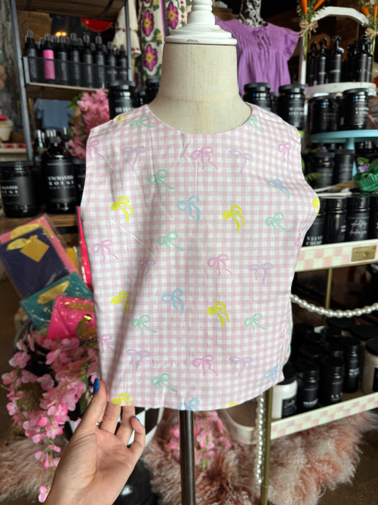 Gingham Bow Bloomer Set