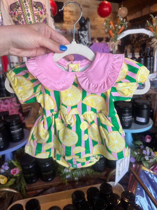 Girls Lemon Cotton Bubble