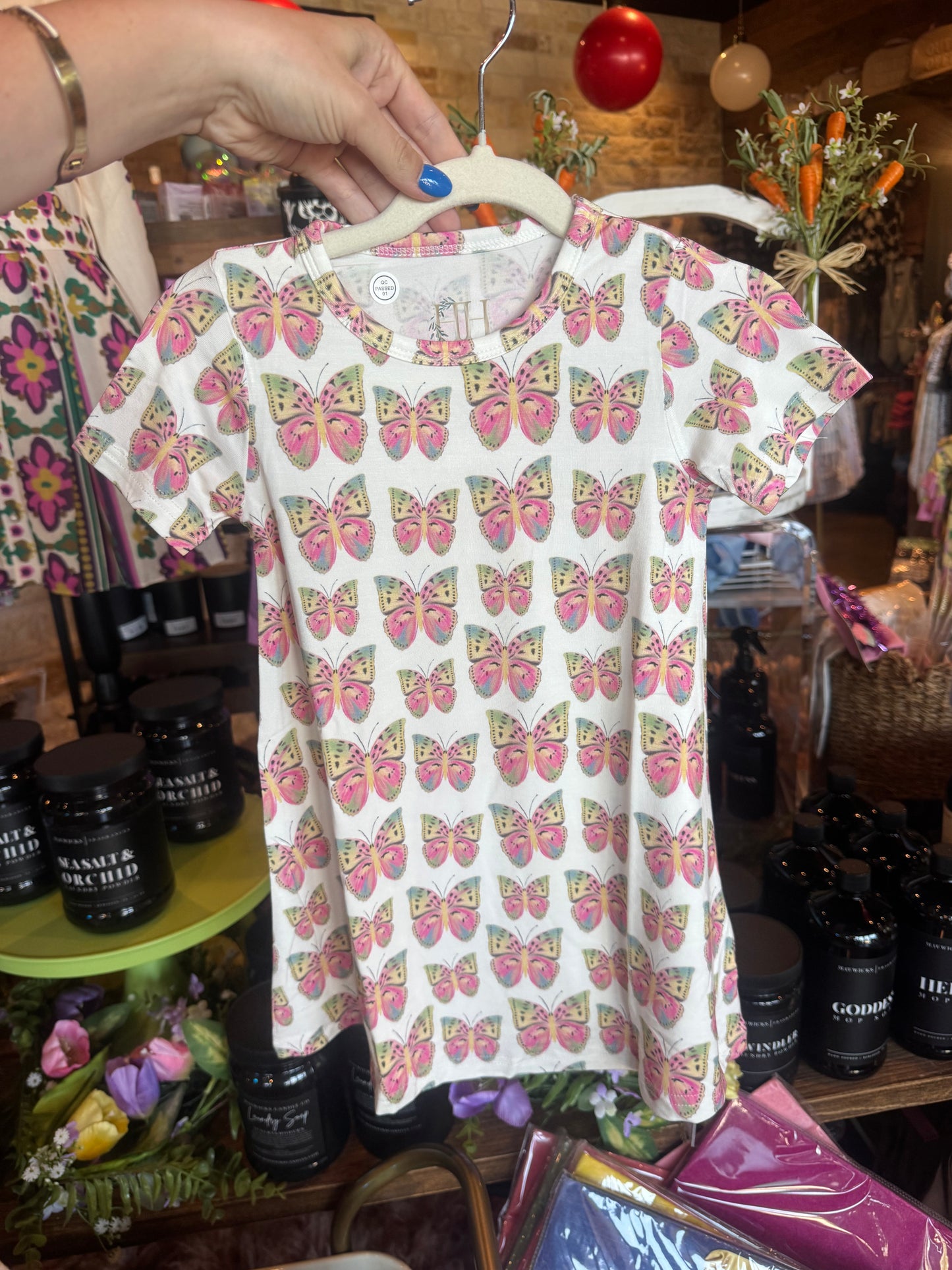 Girls Butterfly Bamboo Dress