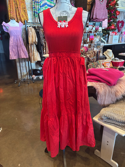 Girl in Red Dress Sz S