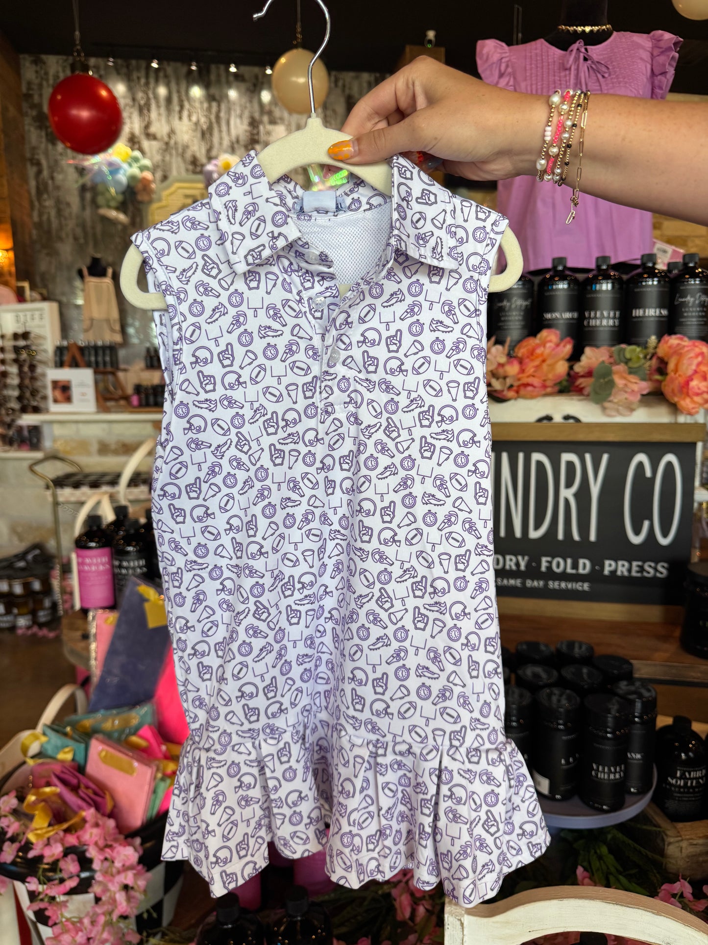 Youth Purple Football Dress