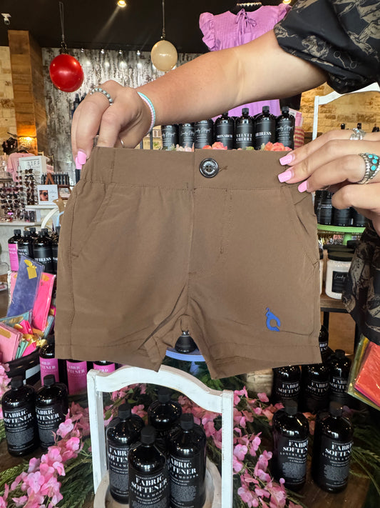 Brown Blue Quail Shorts
