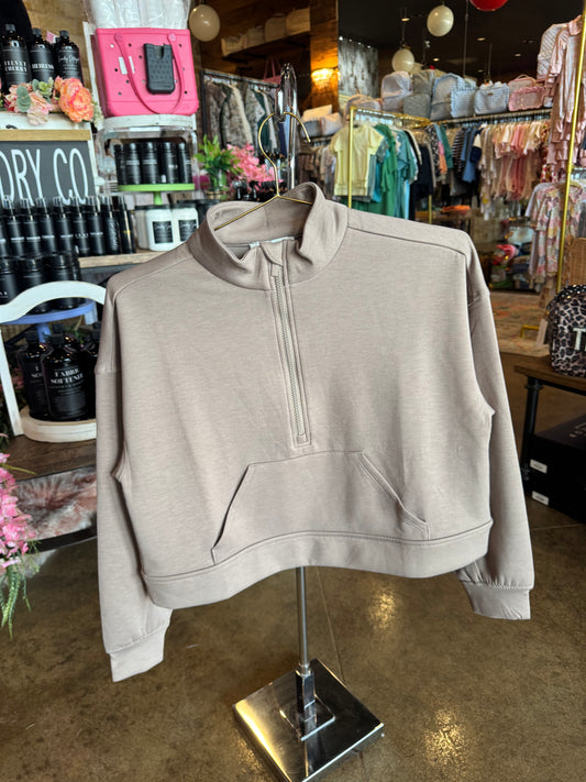 Scuba Half Zip Cocoa