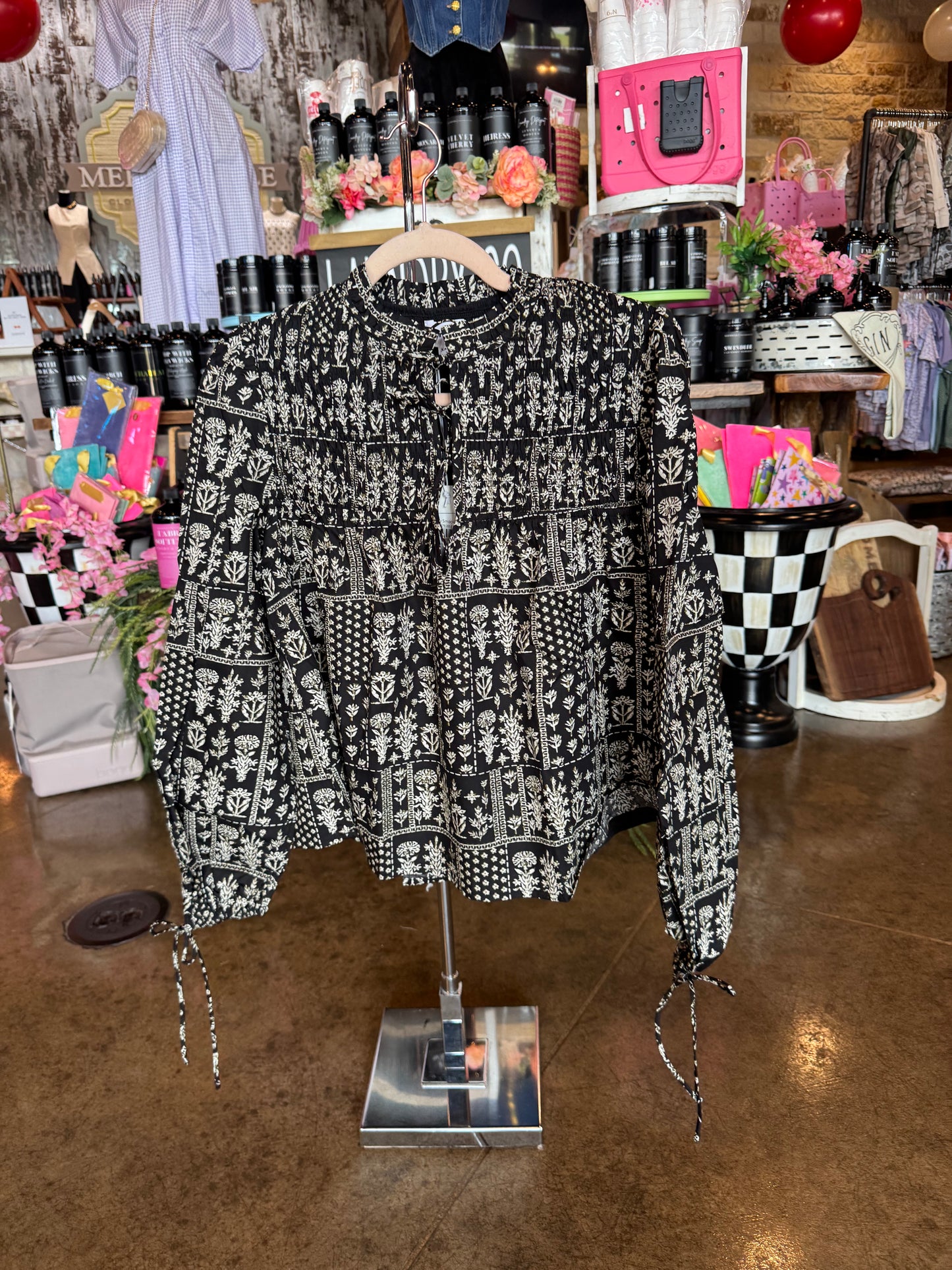 Poppy Smocked Top