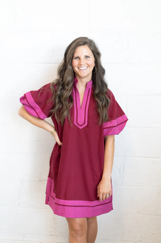 Auburn Puff Dress