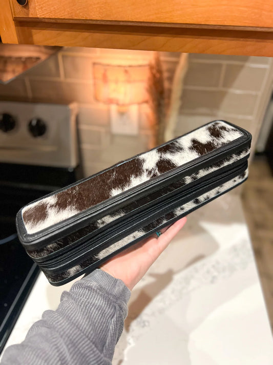 Cowhide Hot Iron Travel Case