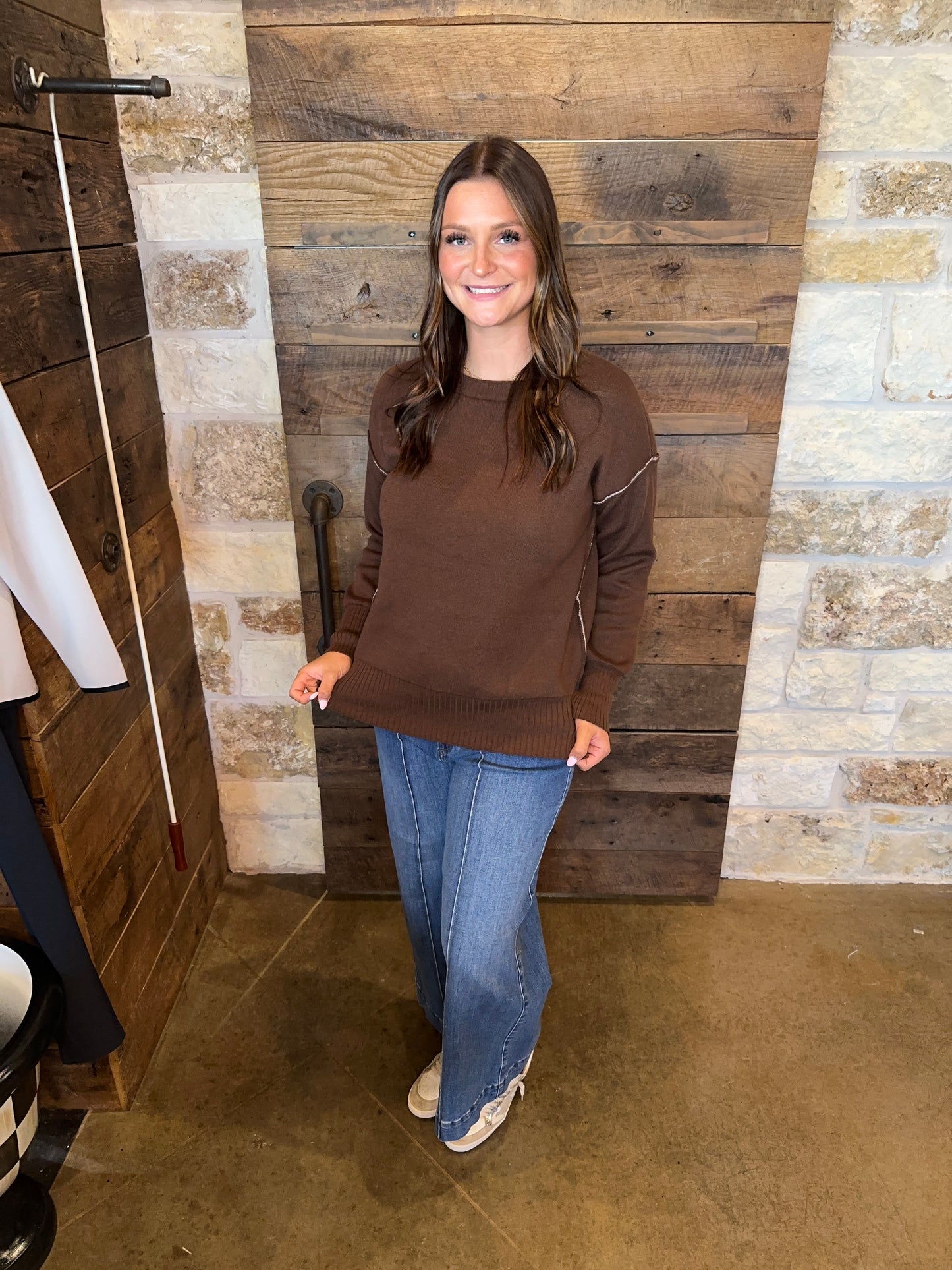 Camilia Reversible Sweater Brown/ Mocha