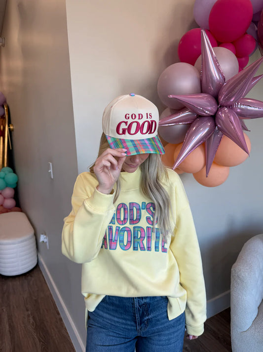 God Is Good Canvas Cap
