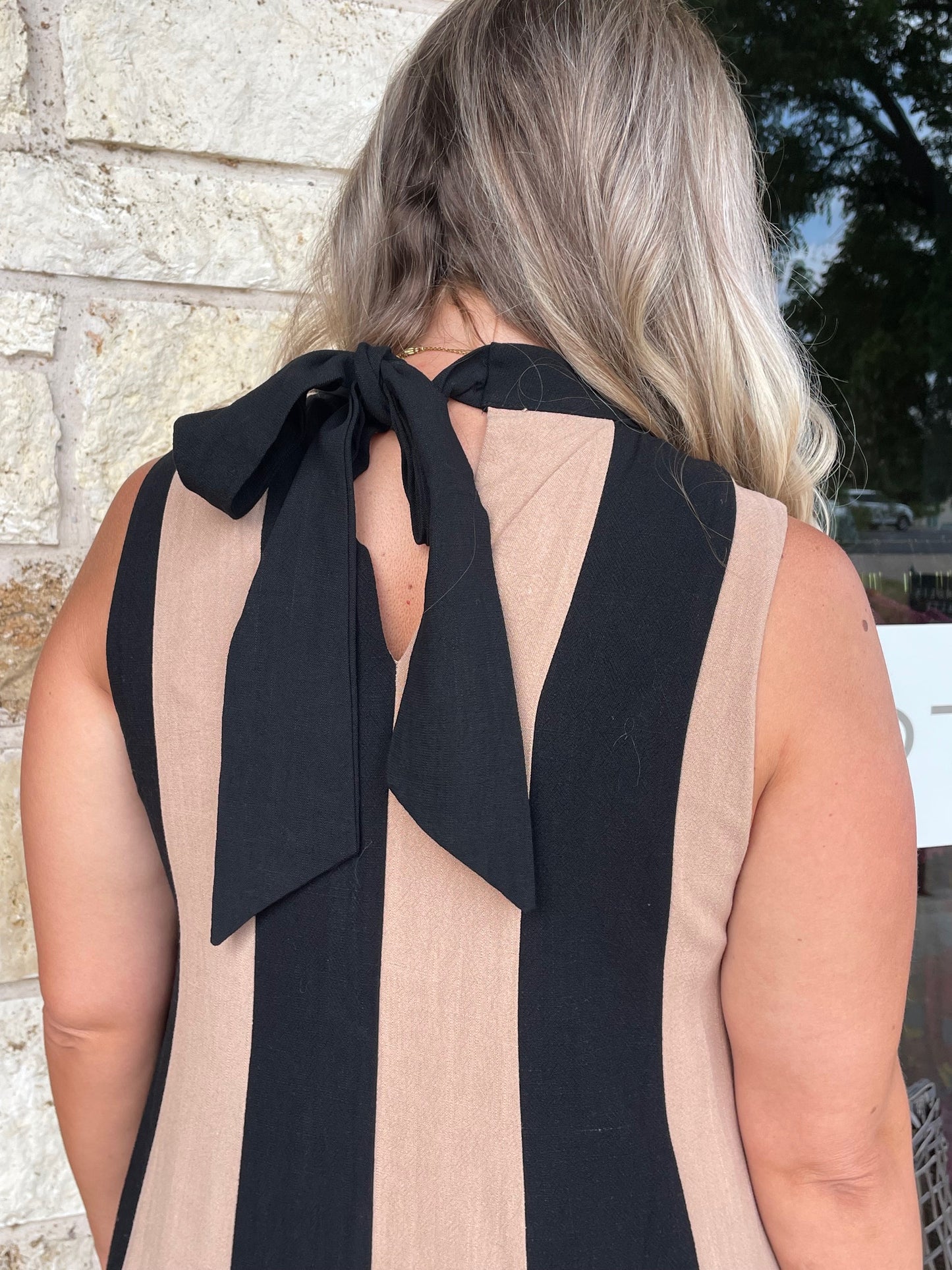 Color Block Stripe Maxi