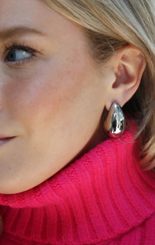 Teardrop Earrings Silver