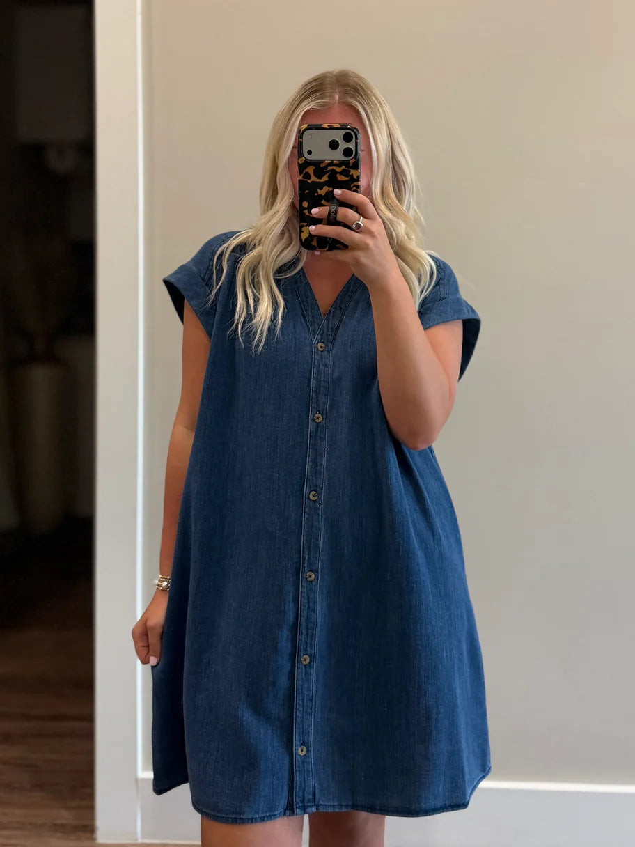 Shellbound Twill Dress