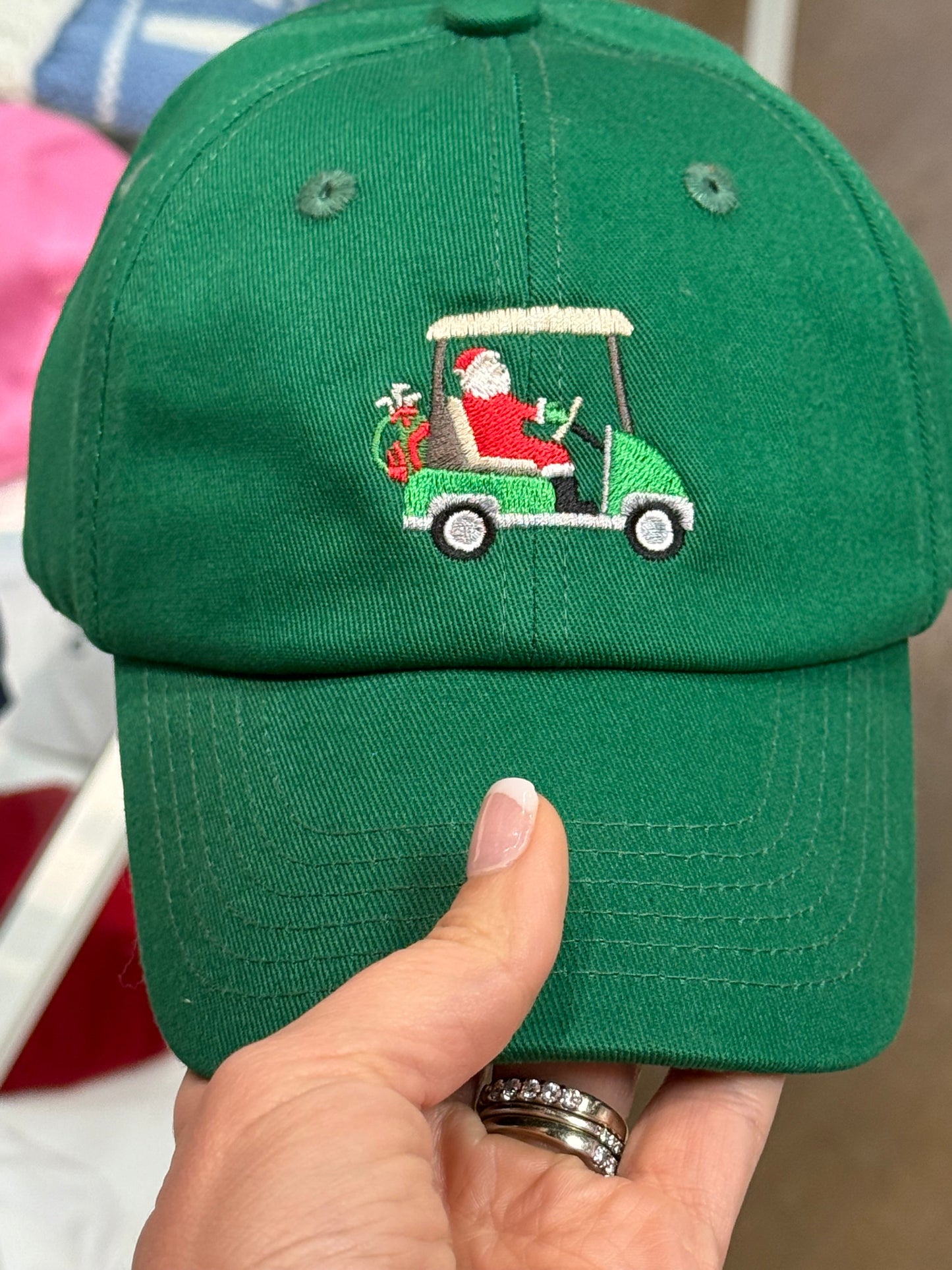 Santa Golf Baseball Hat