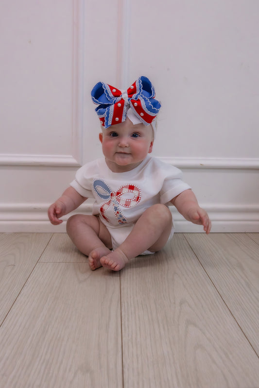Patriotic Pearl Bow