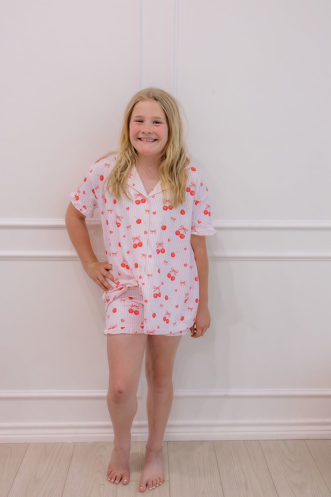 Cherry Bows Lounge Set - Mommy & Me