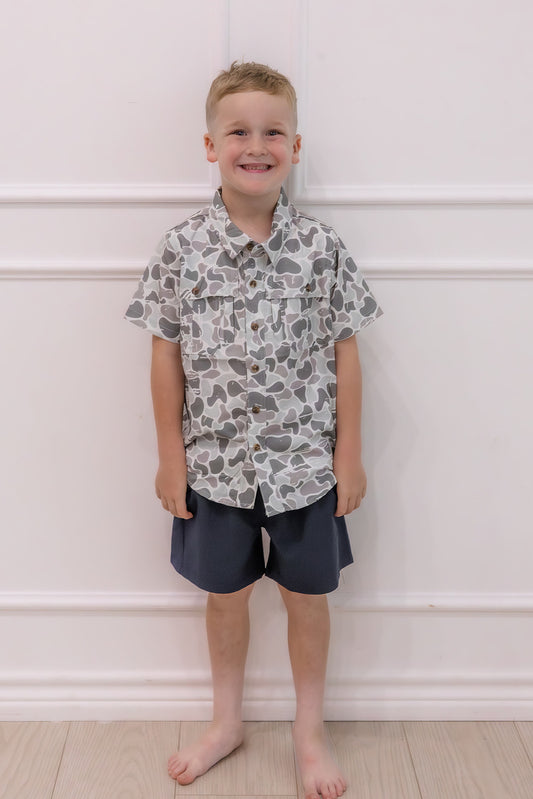 Youth Marsh Camo Polo
