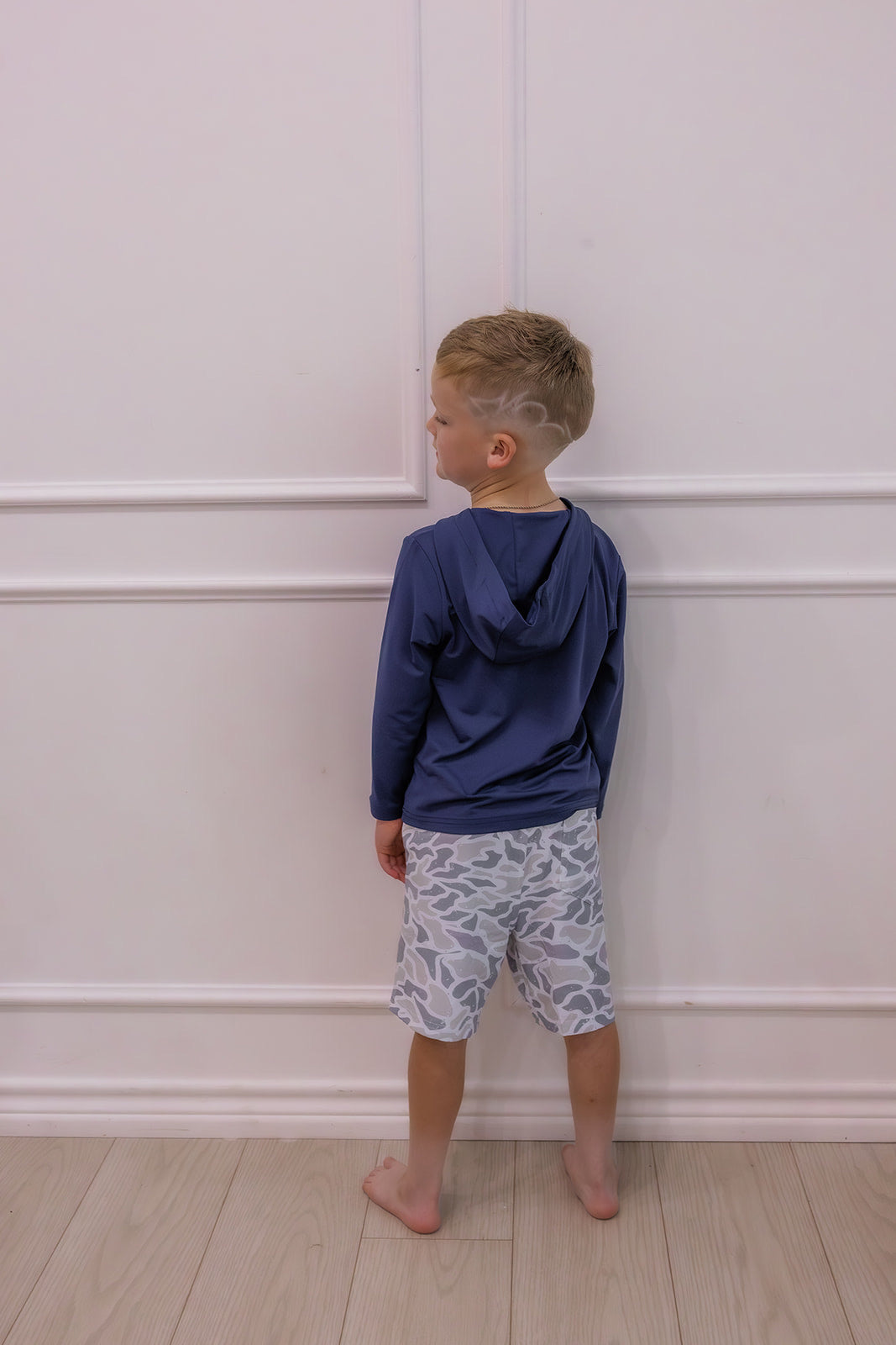 Youth Athletic Short - White Camo