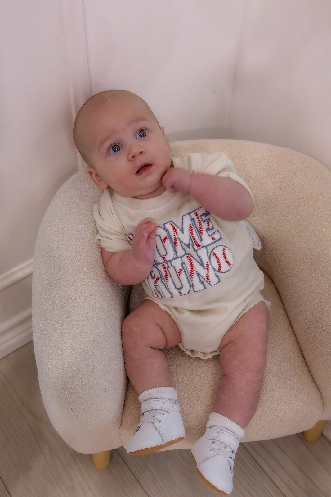 Home Run Patch Short Sleeve Romper