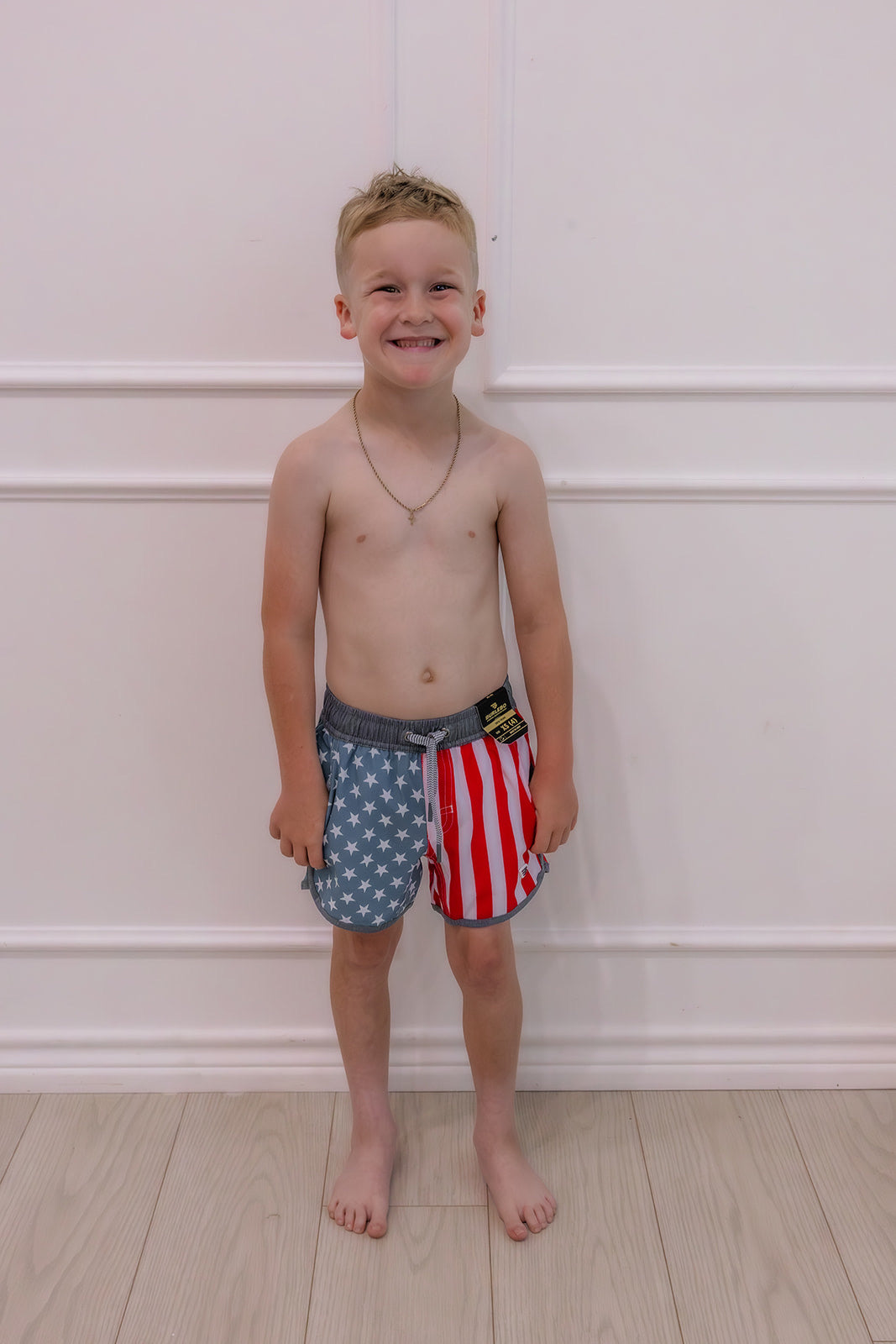 Youth swim trunk - throwback USA