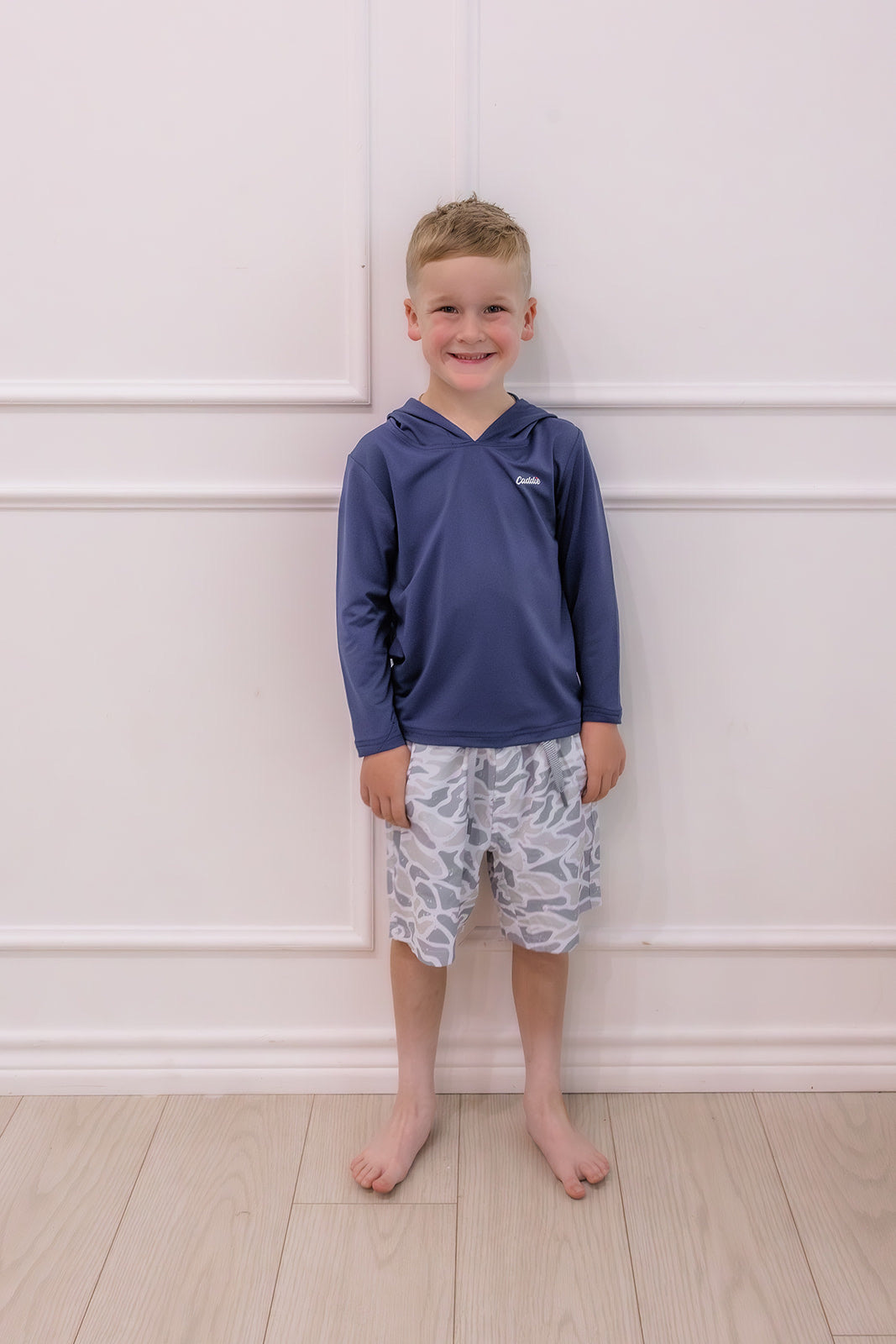 Youth Athletic Short - White Camo