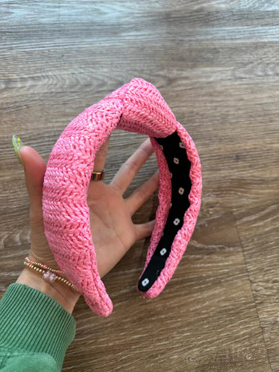 Woven Pink Headband