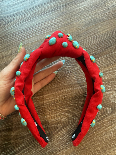 Turquoise Jeweled Headband