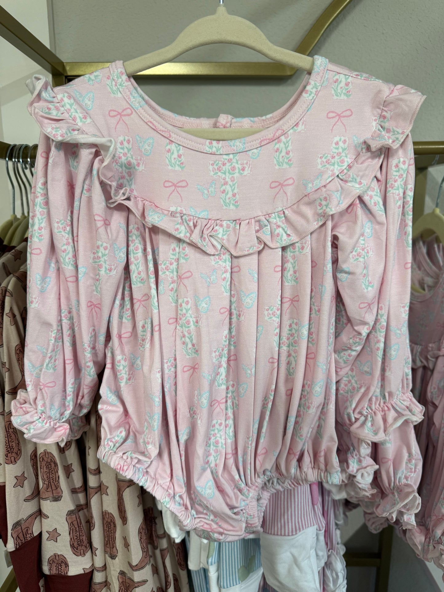 Girls Butterfly Blessings Long Sleeve Bamboo Bubble