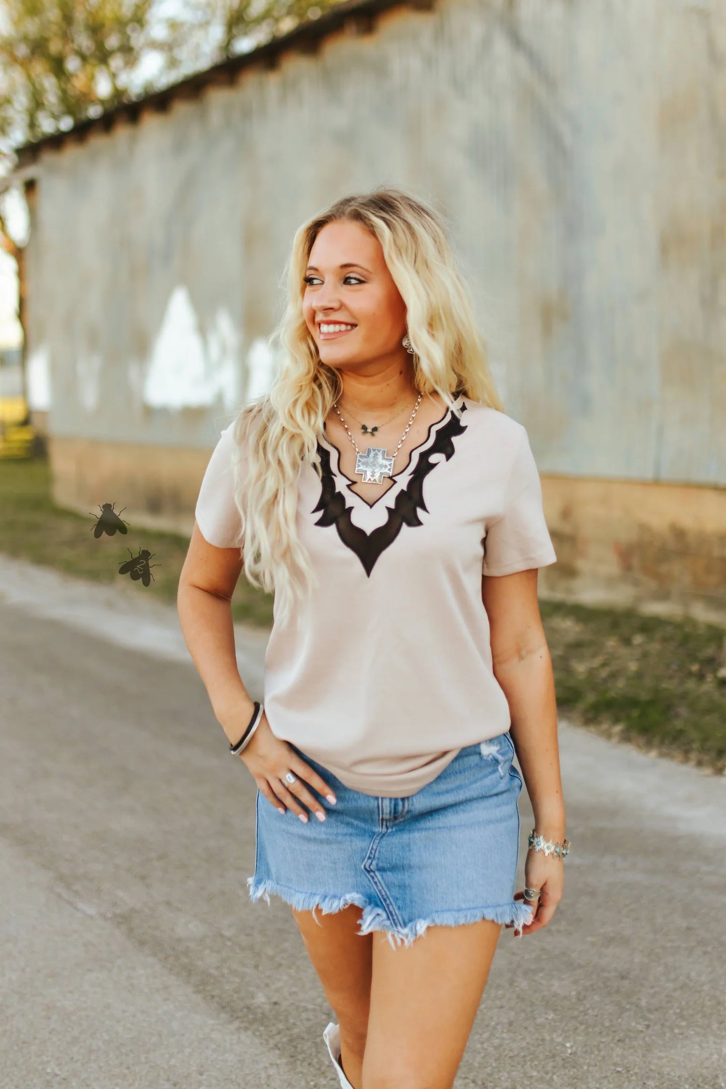 Desert Vneck Top