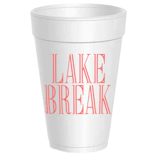 Lake Break Styrofoam Cups