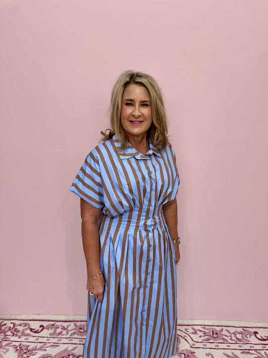 Marcy Striped Maxi Dress
