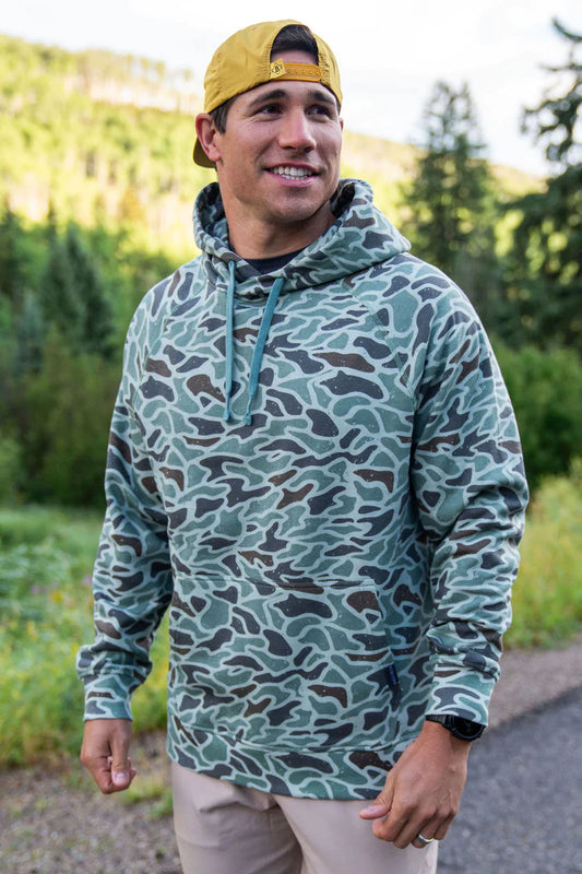 Fleece Hoodie - Retro Duck Camo