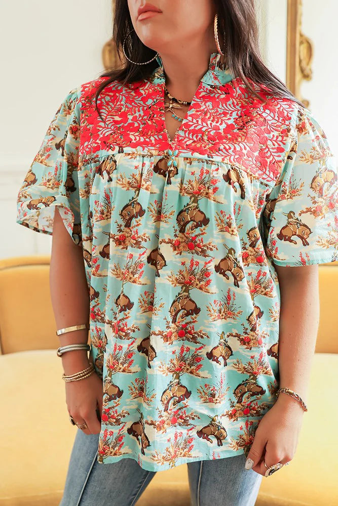 Reece Buckin Horse Top