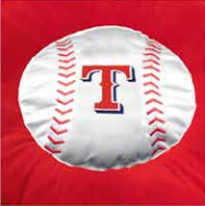 MLB Texas Rangers Pillow Bed