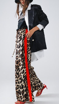 Leopard Drawstring Pant