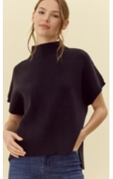 Cozy Dolman Sleeve Sweater Black