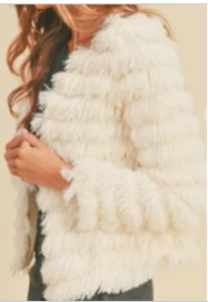 Fringe Jacket Ivory