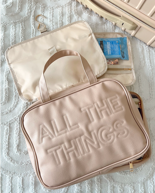 Leather Travel Hanging Bag - All the things