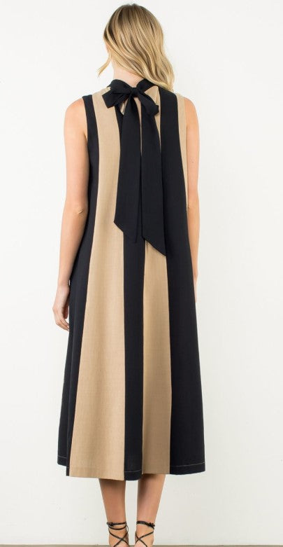 Color Block Stripe Maxi