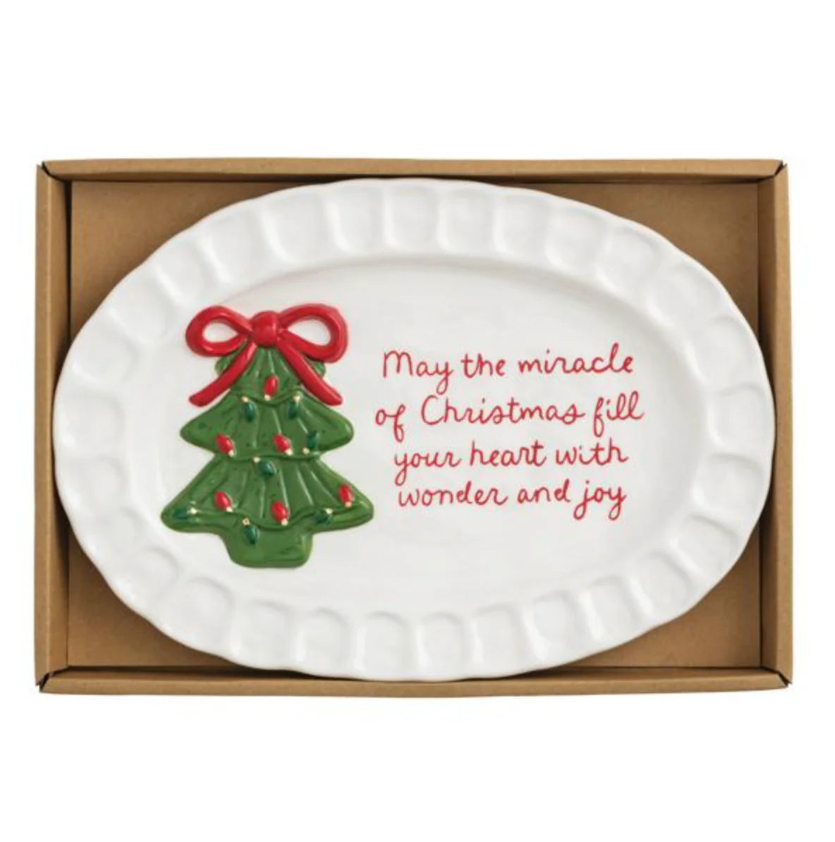 Tree Xmas Sentiment Plate