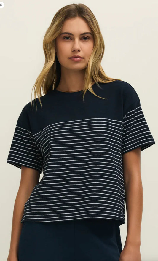 Harbor Striped Shirt- Eclipse