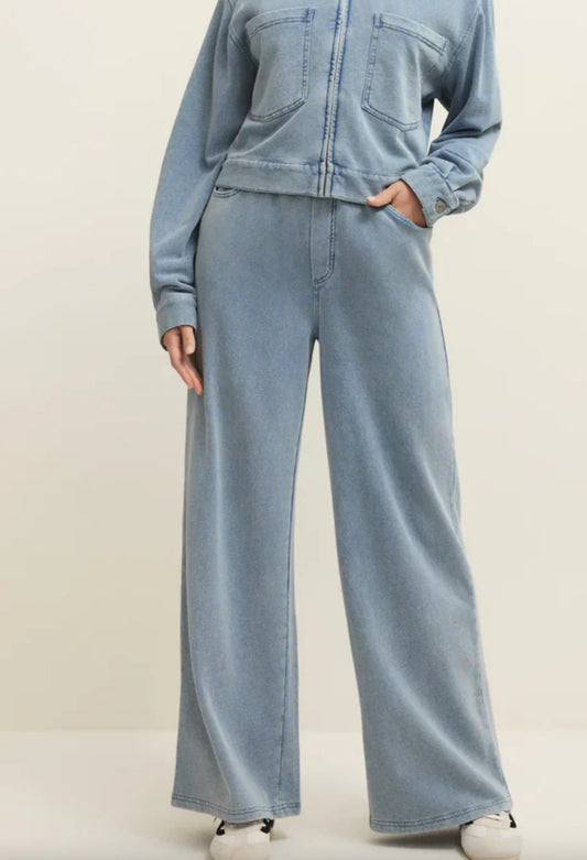 Entourage Knit Denim Pant- Ocean Air Indigo