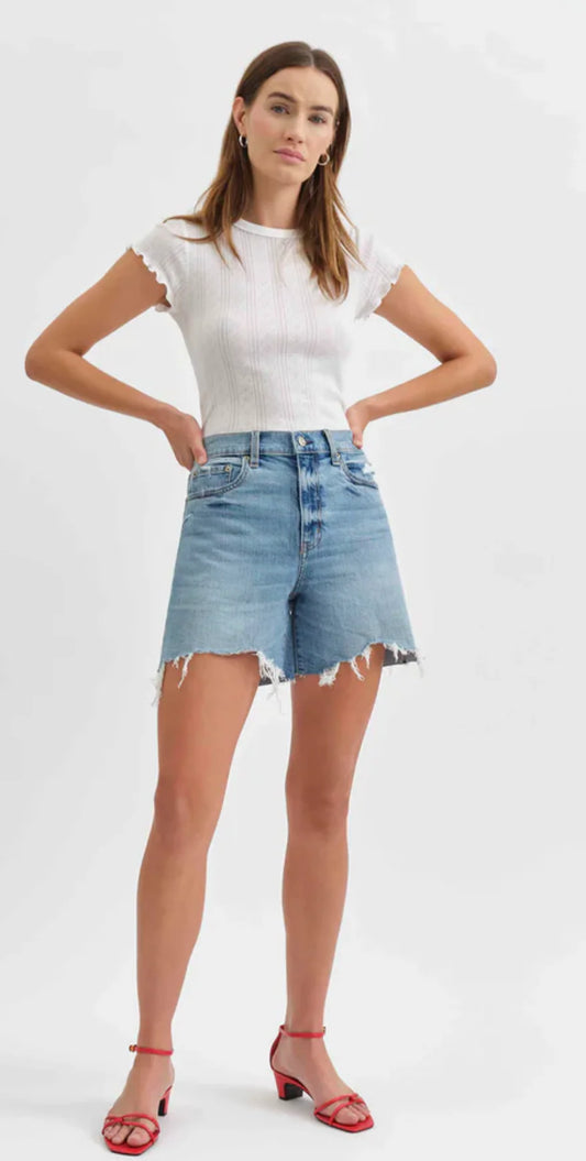 Sundaze Short High Rise- Marina Distressed