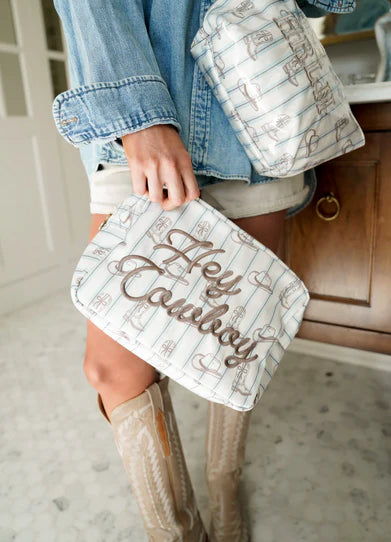 Hey Cowboy Striped Bag