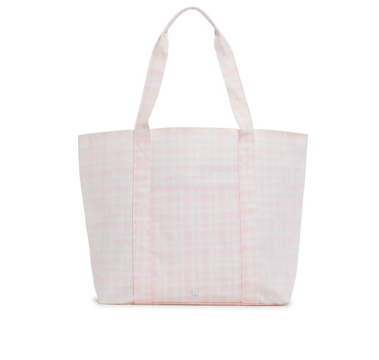 Jumbo Tote- Plaid Pink