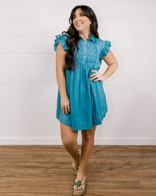 Skyler Dress - Blue